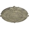 Ekena Millwork Attica Acanthus Leaf Medallion (Canopies up to 4 5/8"), 53 1/2"OD x 3 1/2"P, Castle Stone Crackle CM53ATCSC - alternate 2